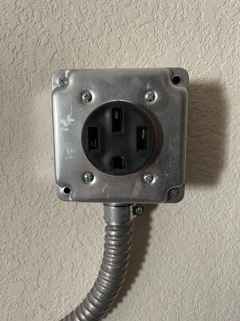 NEMA 14-50 outlet installed for Smart Home Electrical in Sedalia